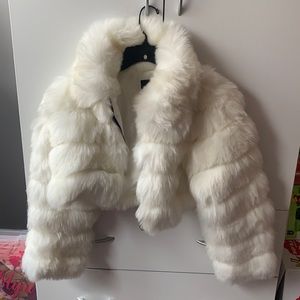 Small faux fur jacket for women